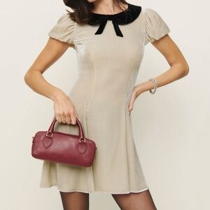 Reformation Lynette dress in almond. Never worn, without tags!